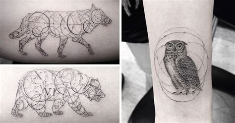 geometric tattoos by dr woo who s been experimenting with ink since he