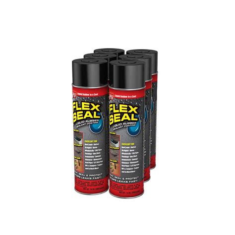flex seal spray rubber sealant coating  oz black  pack ubicaciondepersonascdmxgobmx