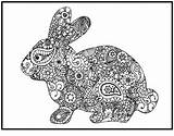 Colouring Coloring Bunny Easter Printable Pages sketch template