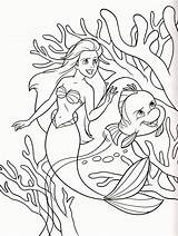 Coloring Disney Princess Pages Characters Ariel Popular sketch template