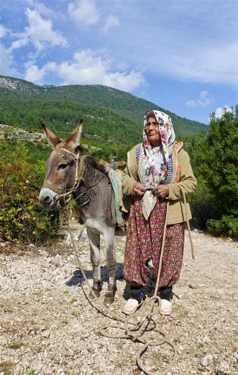 Turkish Rural Woman In Traditional Dress Editorial Photo Image Of