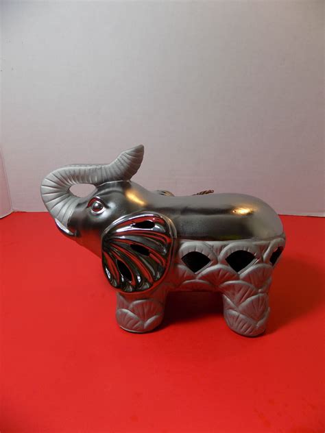 nouveau gc home decor ceramique elephant figurine gc naturals etsy