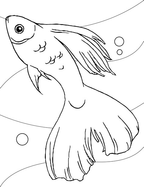 guppy coloring page handipoints