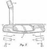Patent Patents Putter Golf Drawing Weights Heads sketch template