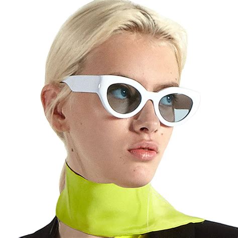 chun cat eye sunglasses women retro brand designer mirror sun glasses