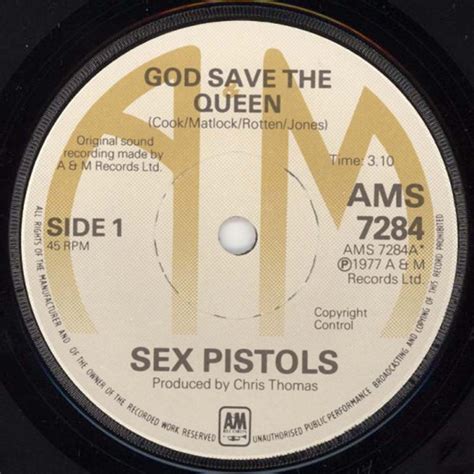 Rare Vinyl Record Sex Pistols ‘god Save The Queen’ 45rpm