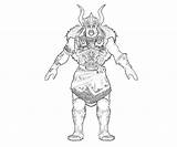 Tryndamere Armor Legends League Coloring Pages sketch template