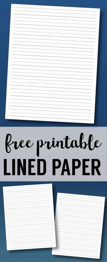 printable lined paper handwriting paper template kindergarten