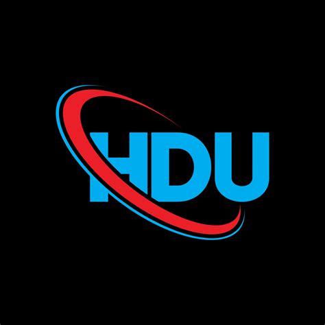 logotipo de hdu letra hdu diseno del logotipo de la letra hdu