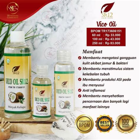 jual imun booster vico oil sr minyak kelapa murni indonesia