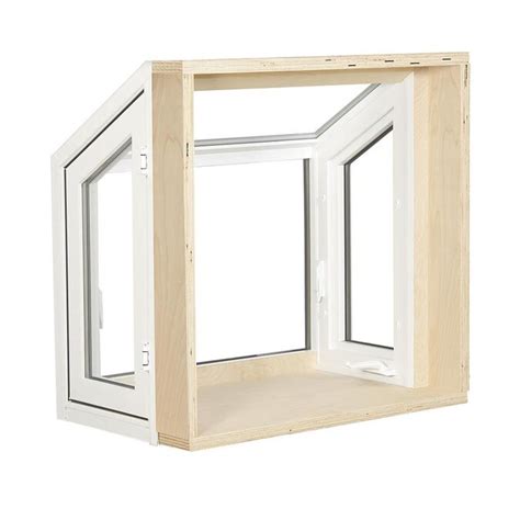 reliabilt  series      casement vinyl replacement white garden window