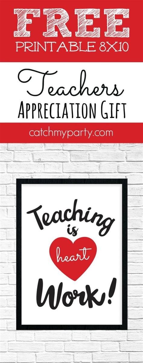 printable teacher appreciation sign catch  party