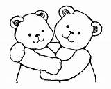 Hug Bear Clipart Clip Hugs Teddy Hugging Gratitude Cartoon Friends Cliparts Two Friendship Library Mormon Coloring Drawing Bears People Clipartbest sketch template