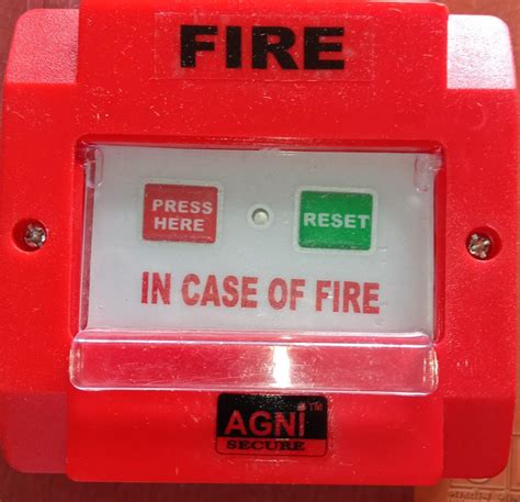 agni manual call point  fire alarm system rs  piece  stop solutions id