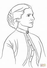 Clara Barton Coloring Printable Keller Helen Pages Drawing Color People Drawings Famous Print Coloringhome Sketch Historical Supercoloring Styles Visit Printables sketch template
