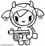 Tokidoki Pages Coloring Moofia Kids Printable Color sketch template