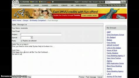 how to make your imvu group post more pretty youtube