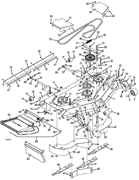 mower shop   deck assembly   grasshopper lawn mower parts diagrams