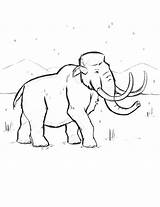 Mammoth Coloring Woolly Pages Wooly Weekend Book Getcolorings Color sketch template