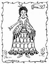 Coloring Princess Pages Flower Popular sketch template