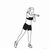 Weighted Squat Exercise Punches Skimble sketch template