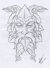 Greenman Burning Pyrography Cgarena Folklore Mystical Sousa Isis Woodburning Draw Greenmen Pintify sketch template