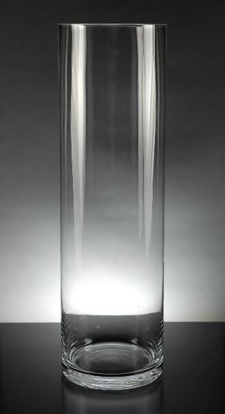 Tall Clear Glass 20 Cylinder Vases