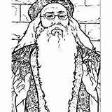 Coloring Dumbledore Albus Pages Harry Potter Movie Sheets Hellokids Drawings Easy sketch template