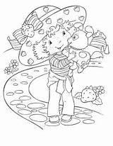 Coloring Strawberry Shortcake Pages Kids Fans Adult Group sketch template