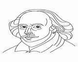 Shakespeare Coloring Pages William Getcolorings Getdrawings sketch template