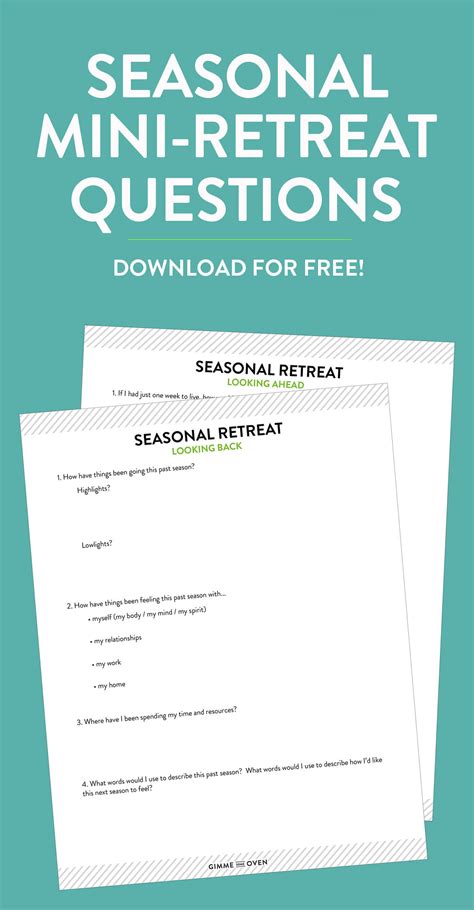 seasonal mini retreat writing prompts retreat mini