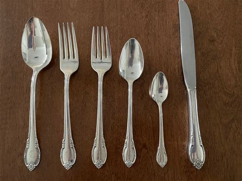 rogers bros silver plated flatware remembrance pattern etsy canada