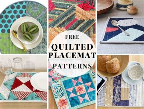 quilted placemat patterns   oval  rectangular