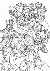 Coloring Rider Kamen Pages Masked Version Print Netart sketch template