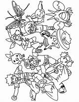 Pokemon Coloring Pages Characters sketch template