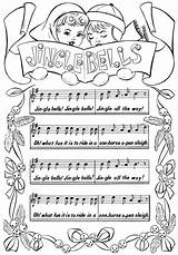 Bells Jingle Coloring Music Fairy sketch template