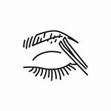 Eyebrow Pictogram sketch template