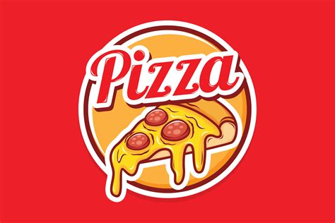 pizza logo design illustration par nuranitalutfiana creative fabrica
