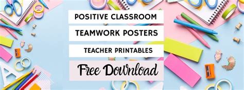 printable classroom posters positive values kate shelby