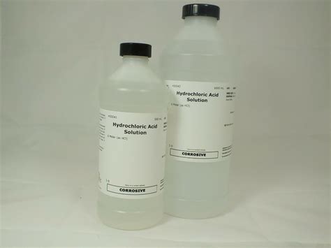 Hydrochloric Acid Solution 6 Molar Half Strength 500 1000 Ml