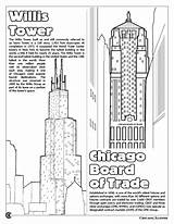 Coloring Chicago Book Windy City Activity sketch template