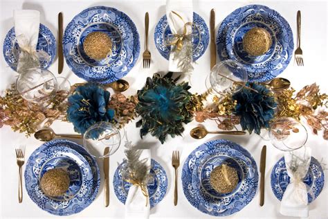 blue italian christmas teacupsandtales