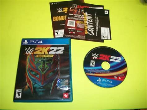 wwe  deluxe edition wrestling ps video game complete playstation