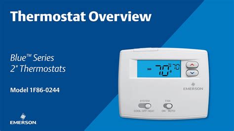 emerson blue series    thermostat overview youtube