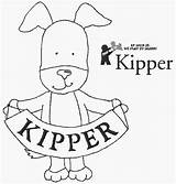 Kipper Coloring Pages Dog Banner Activities sketch template
