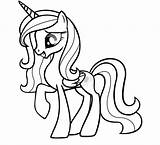 Pony Sparkle Little Twilight Drawing Coloring Pages Princess Getdrawings sketch template