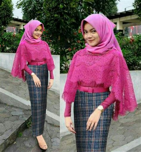 hijab yang cocok untuk kebaya warna pink nusagates