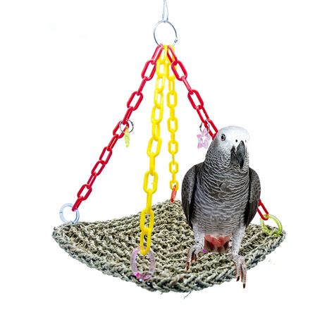 bird toy  parrot conure accessories love swing perch  budgie parakeet toy supplies cage