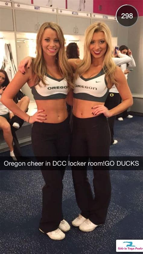 a look inside the university of oregon s cheerleader locker room hot girls in yoga pants