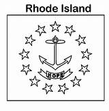 Rhode Island Flag Coloring State Pages Color Luna Getdrawings sketch template